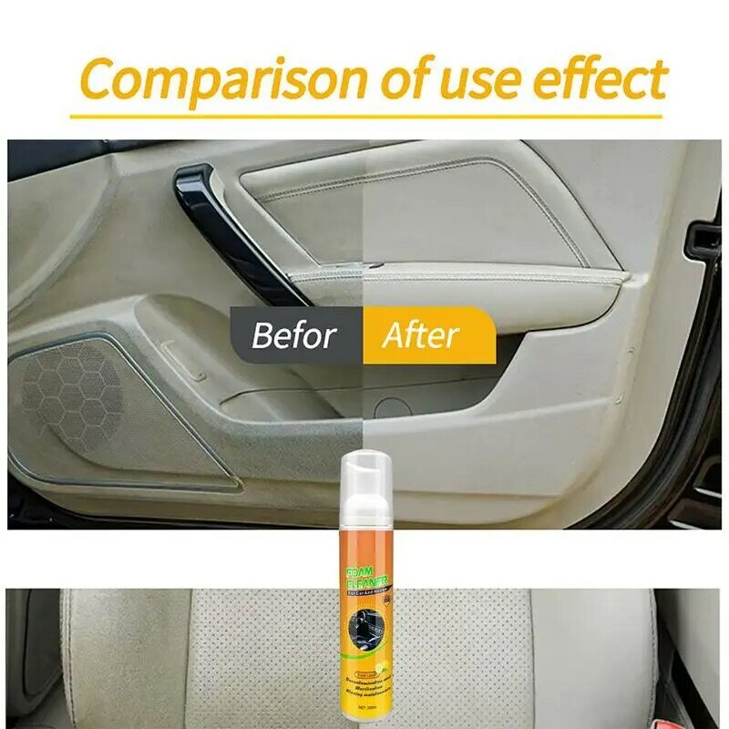 Spray nettoyant mousse pour voiture, décontamination de tapis, produits de réparation pour verre, caoutchouc, métal, cuir, manteau déficitaire