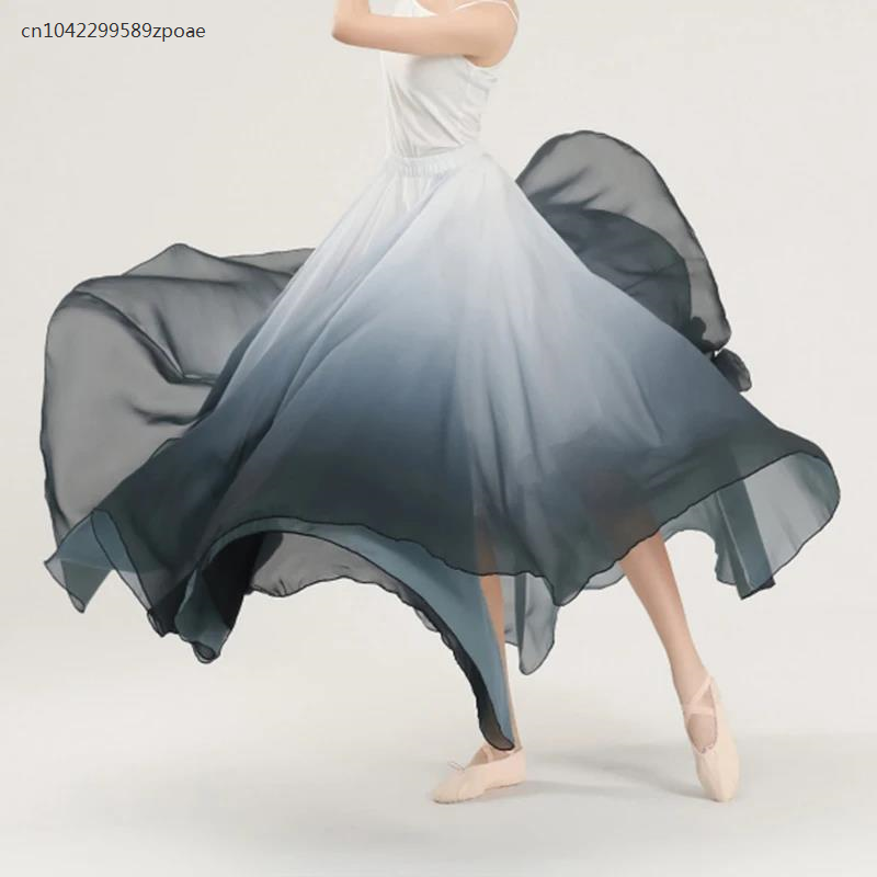 女性用フラメンコ型スカート,特大スイングスカート,ステージパフォーマンス,クラシックダンス,720度
