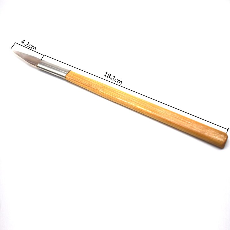 2pcs Agate Burnisher Polishing Knife Edge With Bamboo Handle Jewelry Tool