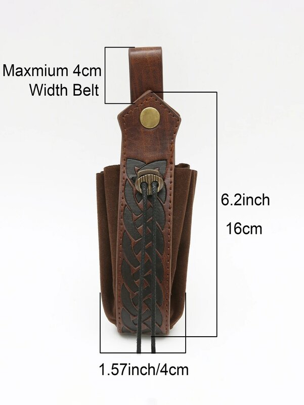 Medieval Retro Embossed Sword Belt Pouch Viking Style Arm Guards Knight Costume Cosplay Anime Accessories