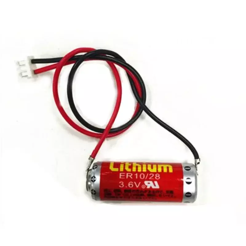 Banggood-Batterie au Lithium de Haute Qualité d'Origine ER10/28 450mAh 3.6V ER10280 FX2NC-32BL PLC CNC avec Prise de Câble