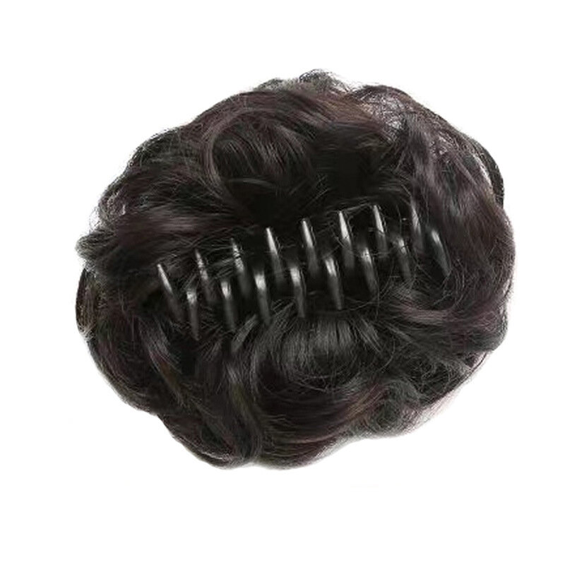 Synthetic Hair Bun Chignon Messy Curly Hair Clip Elastic Extensions Scrunchy False Hair Pieces Women Hairpins Fluffy Lazy Person