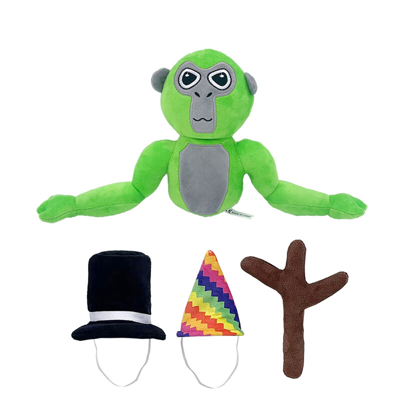 Gorilla Tag Monke juguete de peluche de Anime para niños, animales de peluche suaves, muñeca de regalo de cumpleaños, nuevo, 25cm