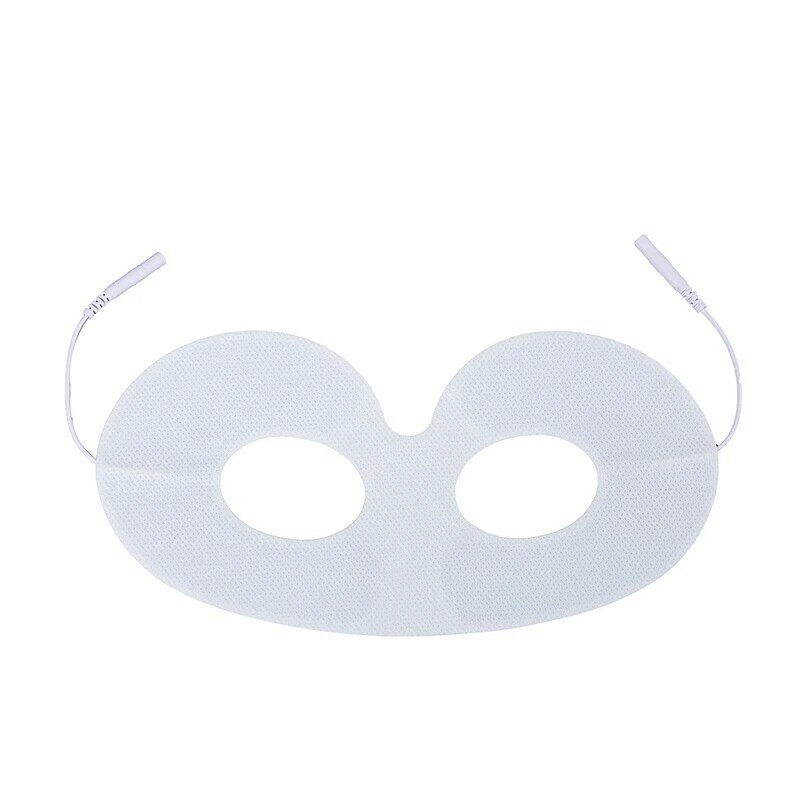 Auto-adesivo não tecido EMS Eye Mask Cover, Almofada de eletrodo para terapia eletrônica do pulso, Massageador com furo Plug