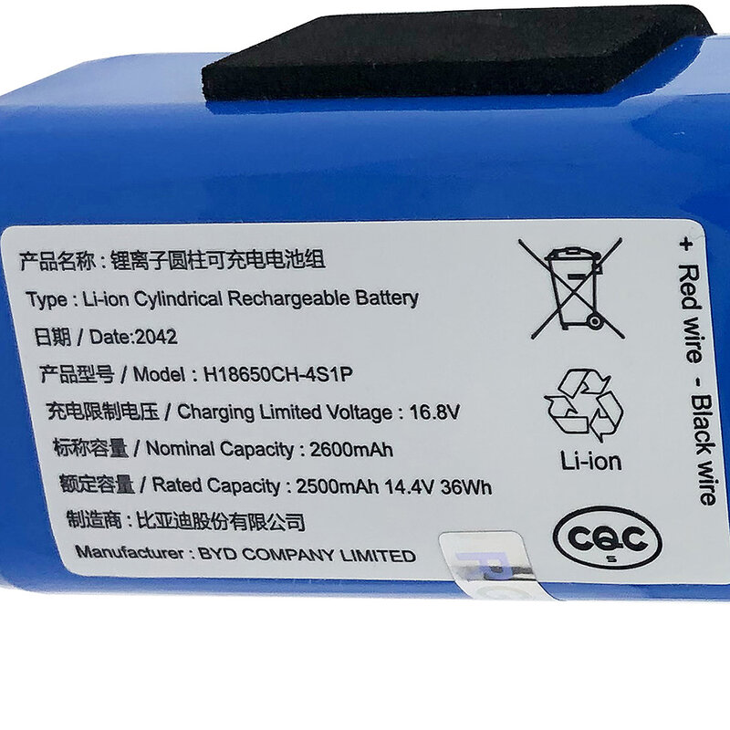 100% original ersatz batterie H18650CH-4S1P für xiaomi xiomi mijia mi roboter vakuum-mop essential g1 mjstg1 skv4136gl 2600mah