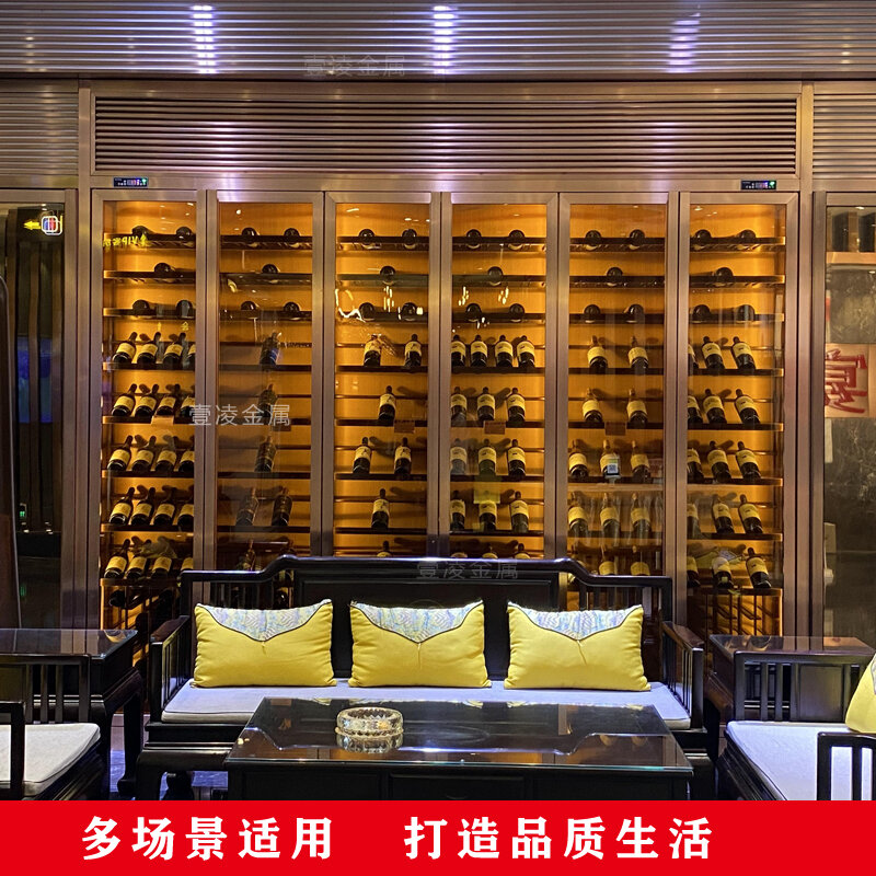 Gabinete Europeu do Vinho de Aço Inoxidável, Decoração Villa High-End, Temperatura Constante, Sala, Hotel