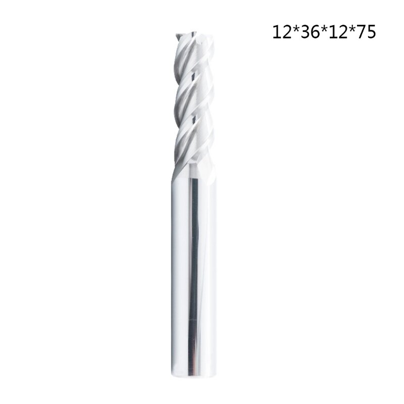 Fresa duradera de 3 flautas HRC45, herramienta antialtas temperaturas de cobre de aluminio, envío directo