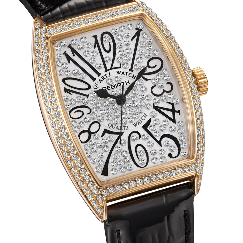2022 moda Top marka odrodzenie pani luksusowy skórzany prezent kobieta zegar kwarcowy Tonneau klasyczne kobiece zegarki na Relogio