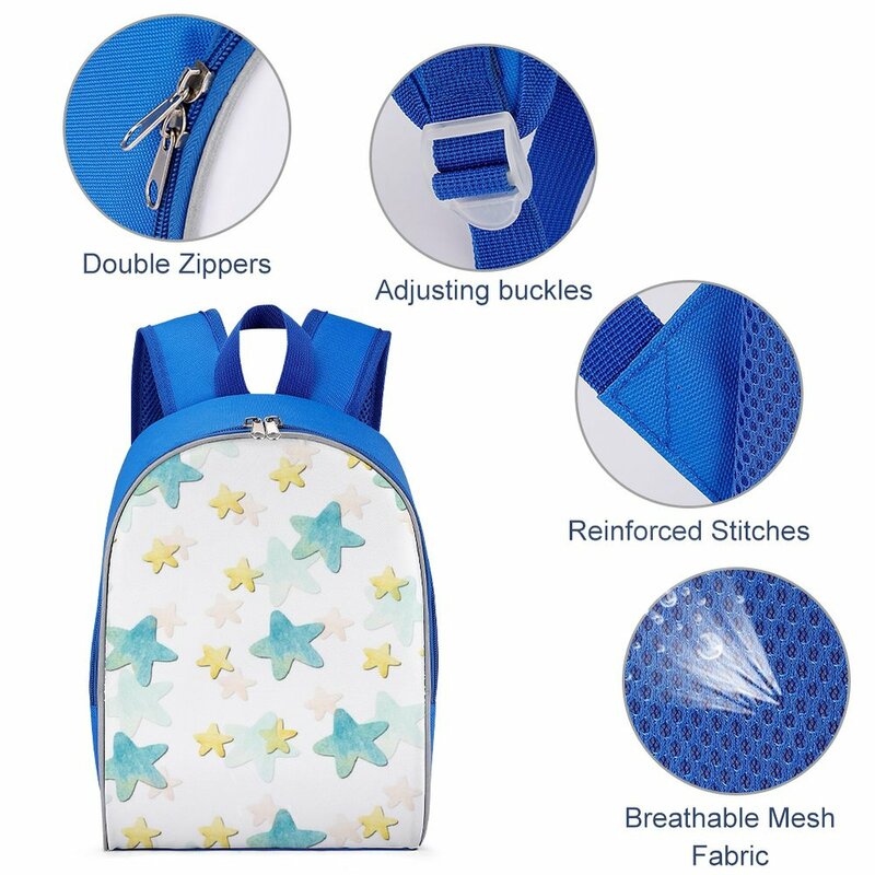 Mochila con patrón de estrellas para niños, bolsas para bebés, mochila de viaje multiusos de alta capacidad, 13 pulgadas