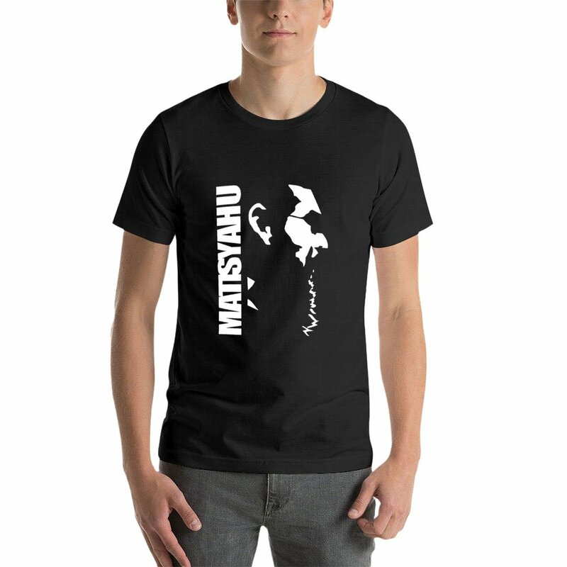 Camiseta de cantante americano matisyahu para hombre, ropa estética corta, camisetas negras