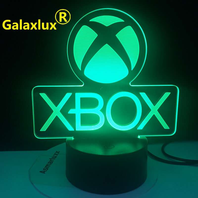 Spiel XBOX Home Spiel Beste Geschenk für Junge LED Nachtlicht USB Direkt Versorgung Cartoon App Kontrolle Kinder Geburtstag Geschenke 3d Lampe