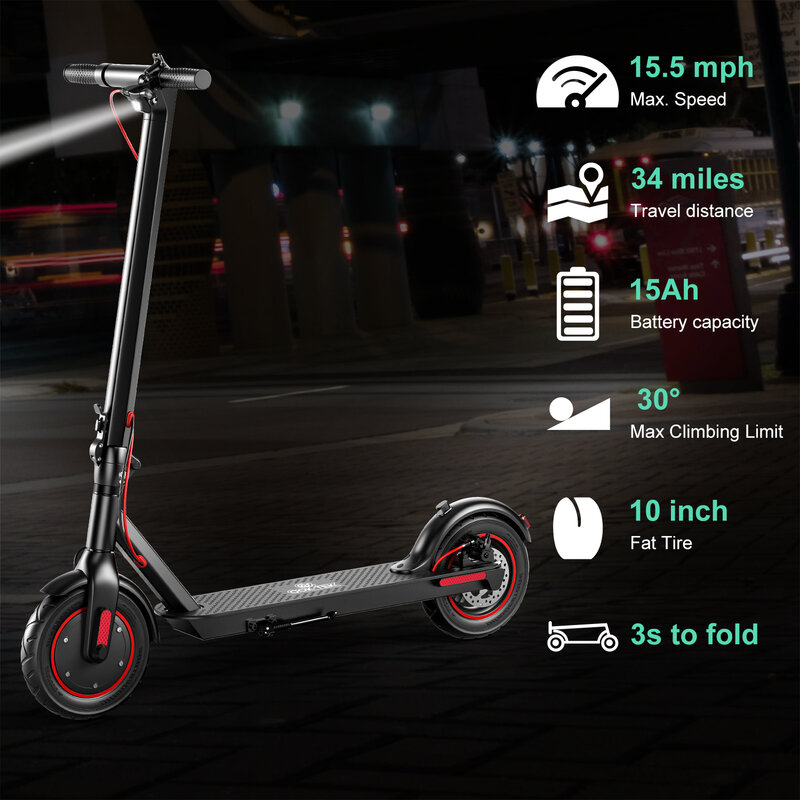 2024 горячая Распродажа 500 Вт 10 Ач 15 Ач складной скейтборд электрический самокат водонепроницаемый воздушный шина Электрический скутер