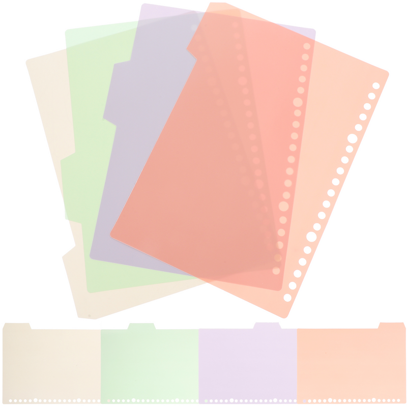 Dividers Binder Tabs Page Index File Divider Notebook Leaf A5 Loose Separators Supplies Separator Paper Insert Markers Pages