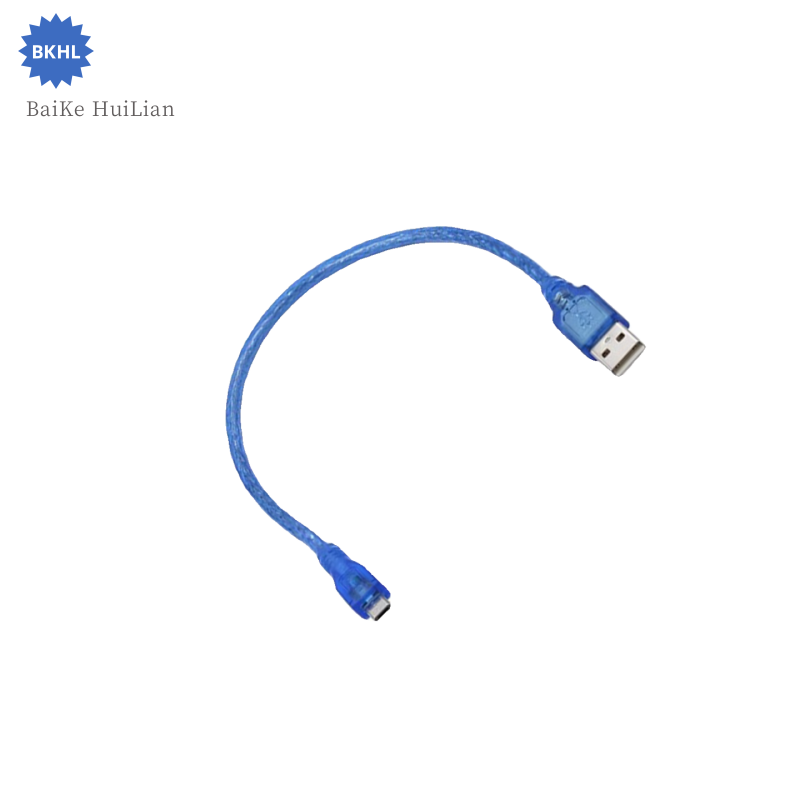 Cable de datos USB para impresora, cable azul compatible con Arduno Micro/Mini/Tipo C/tipo B, 10 unidades por lote