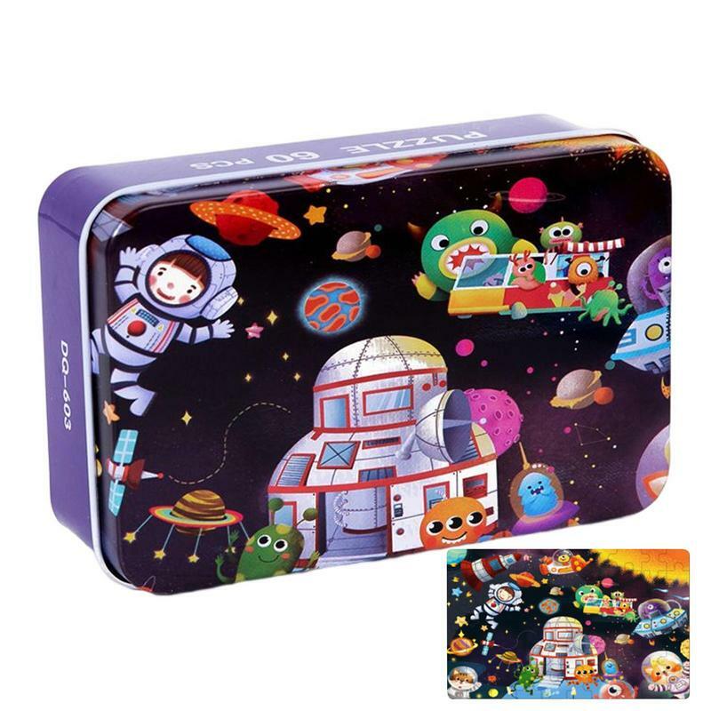 Children Jigsaw Puzzles Kids Jigsaw Puzzle Toy In Wood Enhance Toddler Imagination Puzzle Toy For Children's Room Living Room