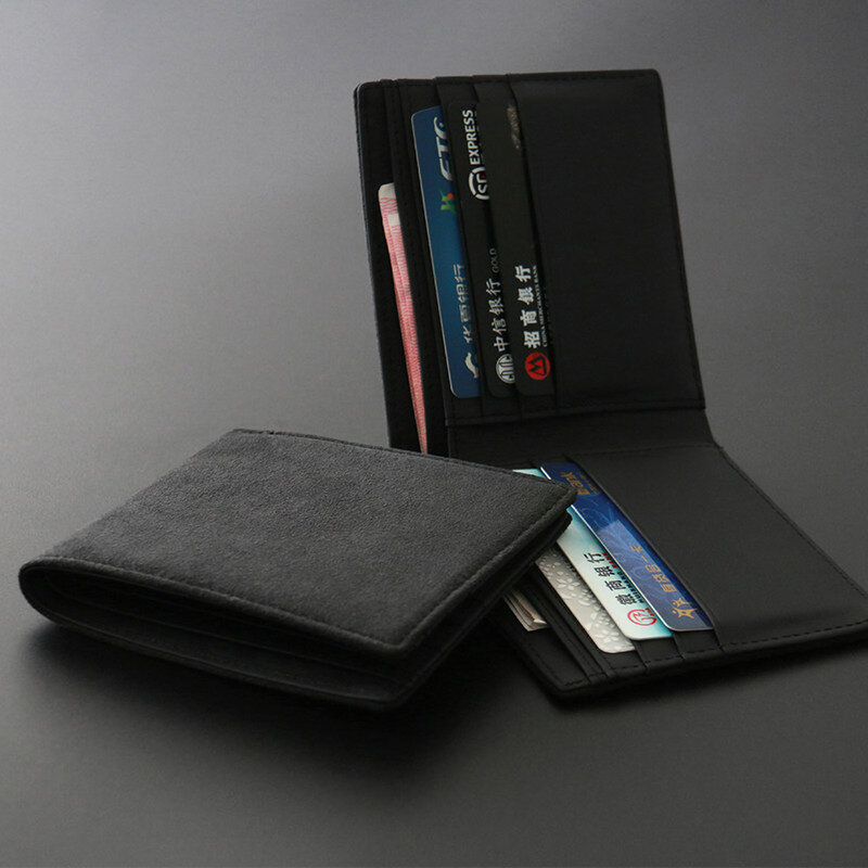 YMW ALCANTARA Wallet Women & Man Card Holder Bag Luxury Artificial Leather Slim Cards Small Thin Card Package