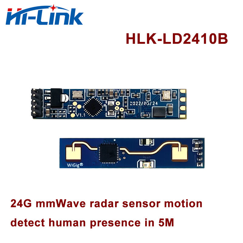 Novo HLK-LD2410B-P 24g mmwave fmcw presença humana radar sensor de movimento módulo