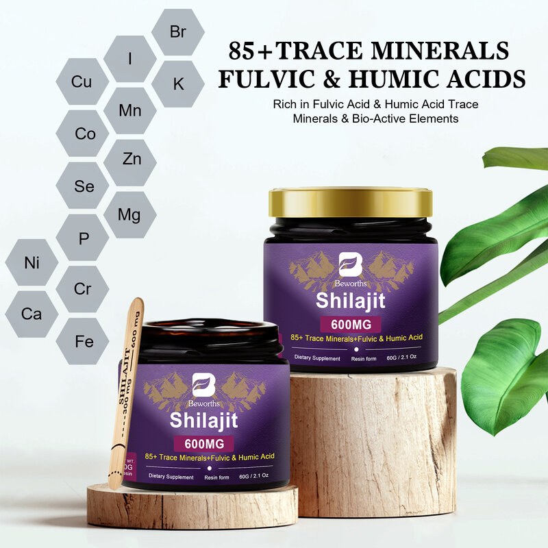 SHILAJIT resina Himalayan Shilajits pasta originale 60g integratori minerali puri energia energetica per uomo donna
