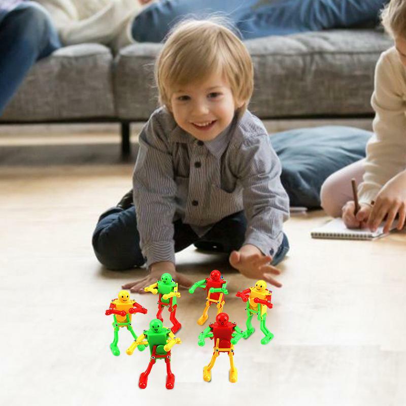 유아장난감 병아리 레트로 장난감 에어바운스 어린이용 다중 표현 윈드업 로봇 댄서, 역할 놀이 로봇 테마, 파티 활동, 가족 모임 장난감