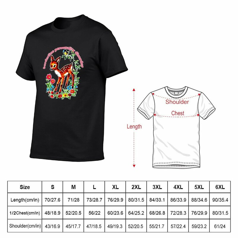 T-Shirt gangguan kepribadian Borderline baru t-shirt Anime baju musim panas kaos oblong desainer pria