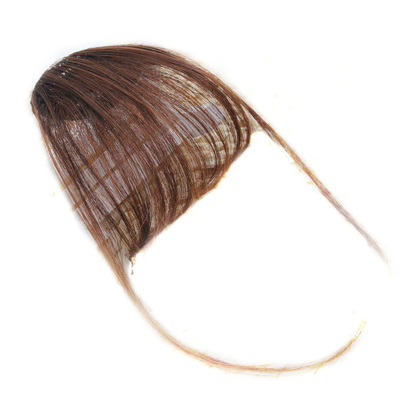 Gefälschte Luft knallt Haarstyling-Werkzeuge Haars pange verlängerung synthetisches Haar gefälschte Fransen natürliche falsche Haarteil Frauen Clip in Pony