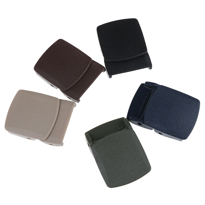 Boucle de ceinture en toile pour hommes, 1 pièce, 32mm, en plastique, accessoires de bricolage, Cosplay militaire, sangle en Nylon ajustable