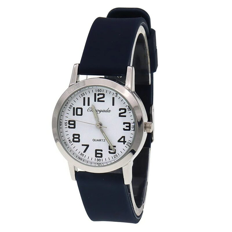 Chaoyada-marca quartzo relógio com pulseira de silicone para menino e menina, relógio digital, presentes