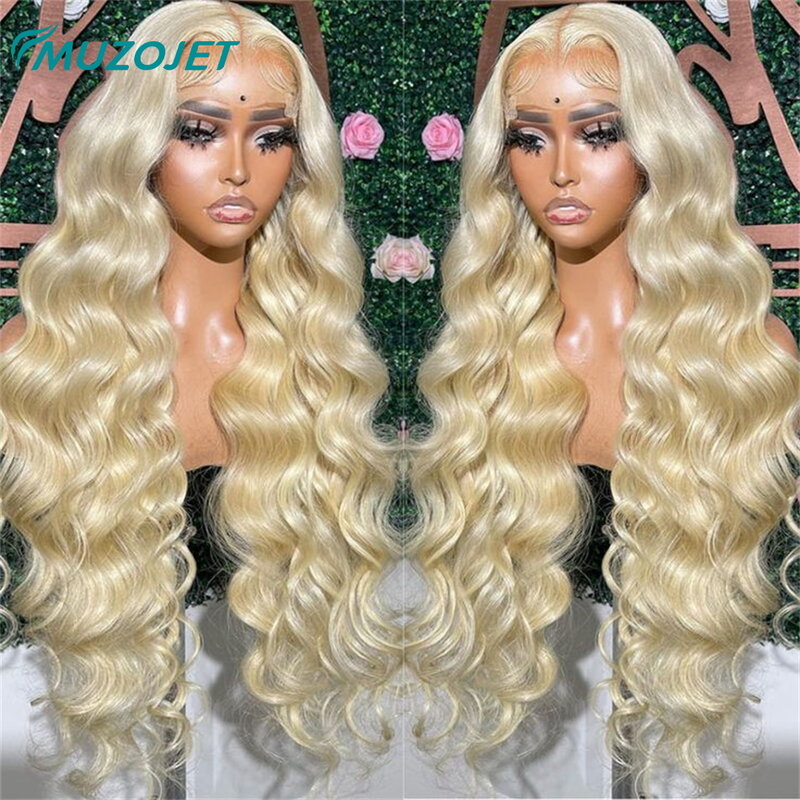 Honey Blonde 613 HD Body Wave trasparente 13x 4 parrucche frontali in pizzo per capelli umani 180% densità capelli Remy 13x6 parrucca anteriore in pizzo per le donne