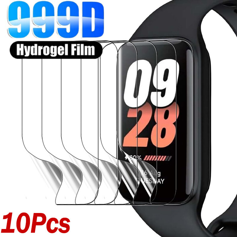 For Xiaomi Mi Band 8 Active Smart Band HD Clear Hydrogel Films For Miband 8active Anti-fingerprint Full Cover Screen Protectors