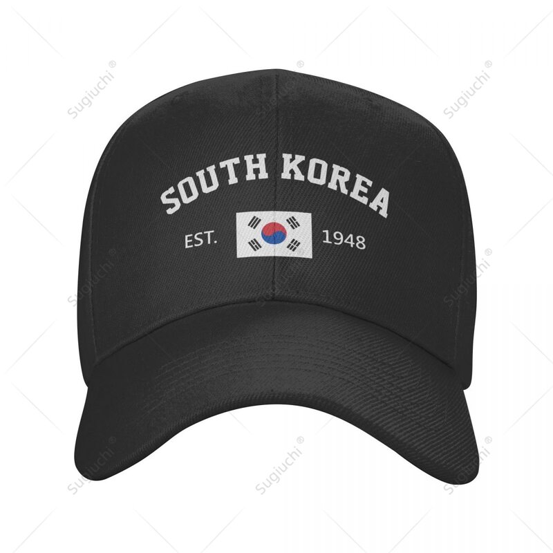 Berretto da Baseball Unisex corea del sud EST.1948 Independence Day Wild Sun Shade berretti da esterno regolabili con visiera per uomo donna