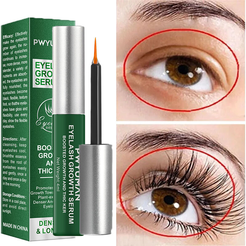 Fast Eyelash Growth Serum 7 Days Natural Eyelash Enhancer Longer Fuller Thicker Curling Lash Treatment Eye Care Products Makeup