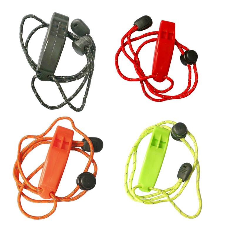 Rope Whistle Quick Hang with Lanyards Loud Whistle for Travel Hiking Coaches