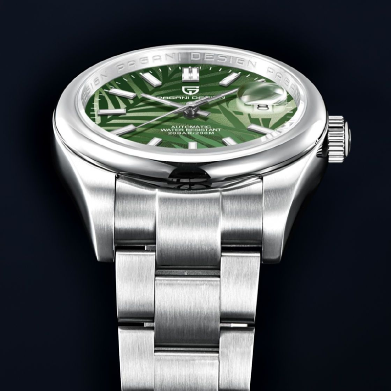 PAGANI DESIGN New 39MM Palm leaf dial Relógios dos homens top marca de luxo relógio automático homens Relógio de pulso mecânico Reloj Hombre
