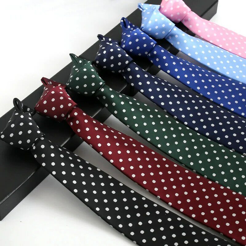 Mode Dot Krawatte Für Mens 8CM Krawatte Geschäfts Formal Polka Dot Krawatte Hochzeit Geschenk Orange Blau Rot Krawatte Zubehör gravatas