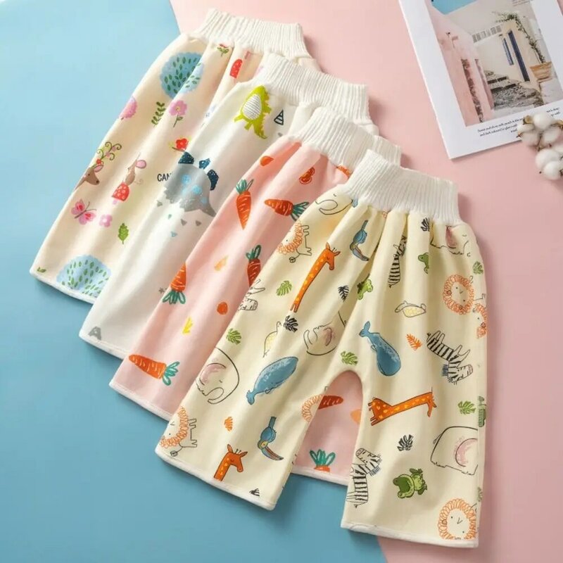 Cartoon Design Children Underwear Cloth Diapers Cotton Pant Skirts Baby Diaper Skirt Sleeping Bed Clothes Training Pants