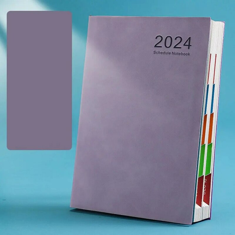 Agenda de toma de notas 2024 A5, organizador de tiempo, diario, Bloc de notas, planificador, diario, Agenda