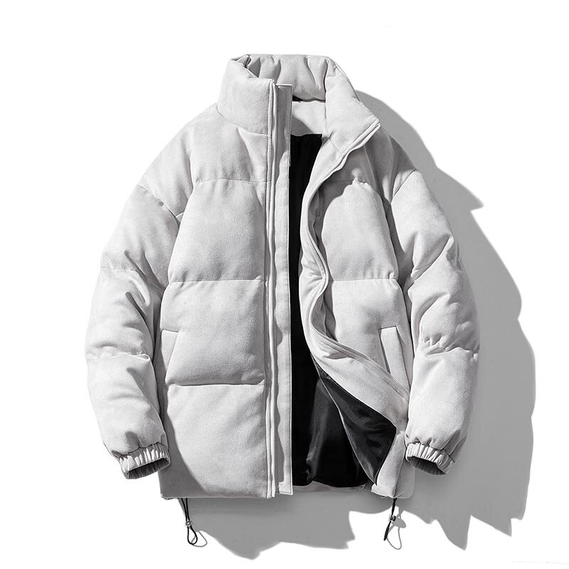 Parka gruesa de algodón con cuello levantado para mujer, chaquetas acolchadas, abrigos gruesos de invierno, 2023