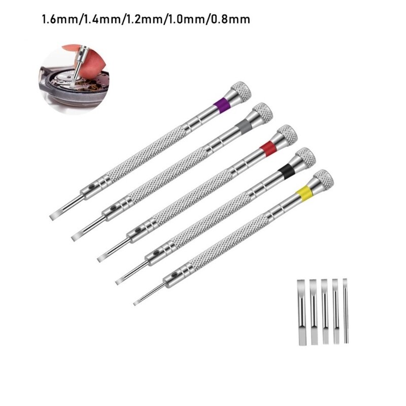 Screwdriver Kits Screwdrivers Stainless Steel Tools Slotted Cross 2.56inch 5 Pcs Accessories Mini Outdoor Home