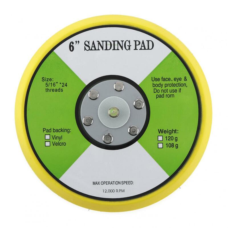 6นิ้ว Sanding Pad Self-กาวรองพื้น Polishing Pad สำหรับ Pneumatic Sanders / Air Polisher