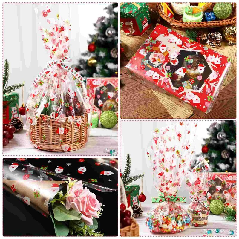 Plastikowy prezent bożonarodzeniowy Stophane do pakowania koszyków Boże Narodzenie Boże Narodzenie Boże Narodzenie Sto Boże Narodzenie Boże Narodzenie Stophane