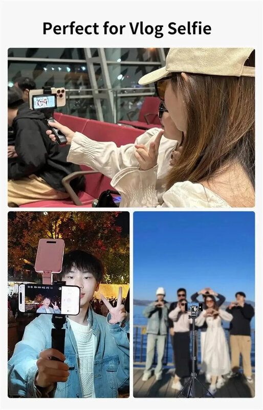 Kingma สมาร์ทโฟน Vlog หน้าจอ selfie ใช้แม่เหล็กกล้องด้านหลังสำหรับ selfie Vlog สตรีมสดสำหรับ Android iPhone