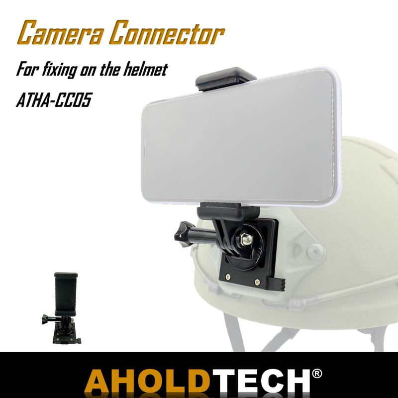 Aholdtech-Capacete à prova de balas Acessórios, Lanterna Holder, Light Clamp, NVG Mount, Connector for Gopro Hero Cameras