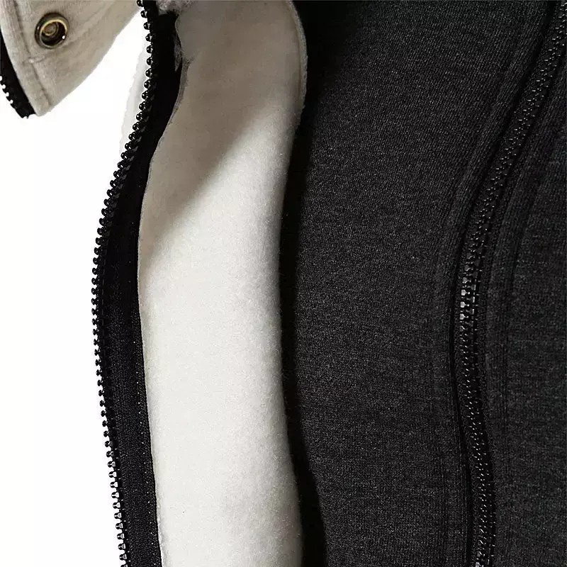 Veste à capuche multi-poches pour homme, pull épais décontracté, coupe-vent extérieur, manteau de cyclisme, automne, hiver, pêche, nouveau, 2024