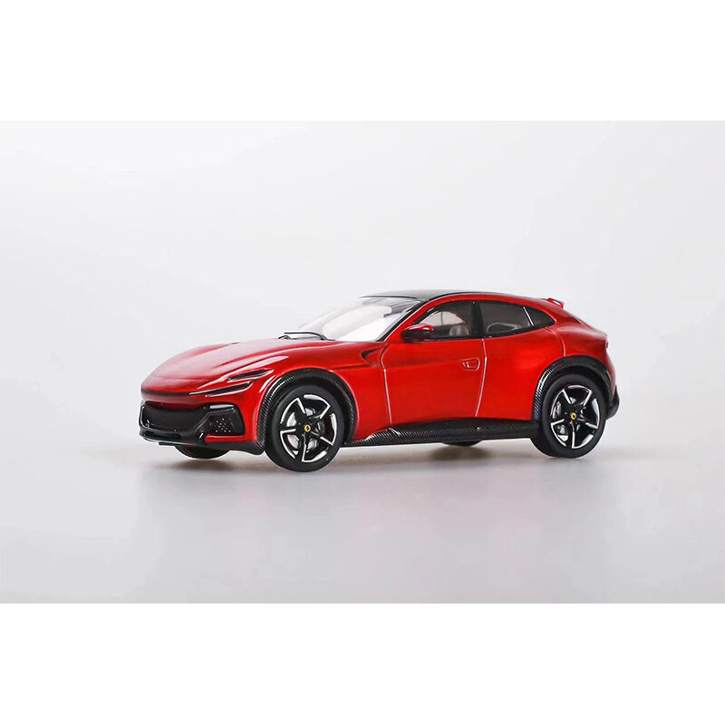 Funny In Stock 1:64 F SUV FUV Purosangue Rosso Corsa Grigio Alloy Diecast Diorama Car Model Collection Miniature Toys