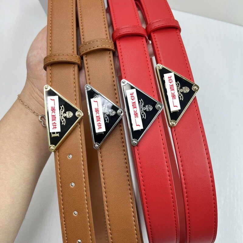 2024 Triangle Belt P Letter High end Belt for Men and Women Casual 100 Pairs Shorts Skirt Business Dress Jeans Belt