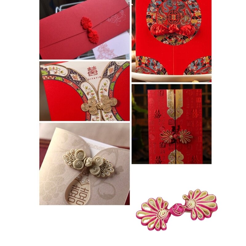 Chinese Closure Button Scarf Cardigan and Costumes Outfit Sewing, Flower Cheongsam Sewing Fasteners