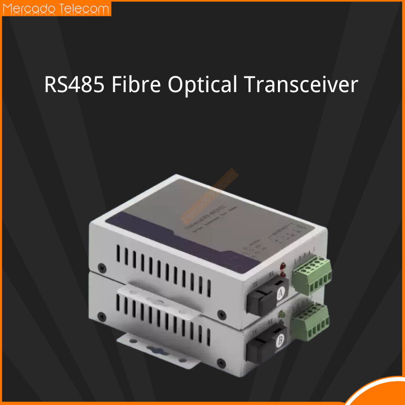 1 par de fibra porto um canal rs485 media converter único modo fibra óptica transceptor único modo 20km