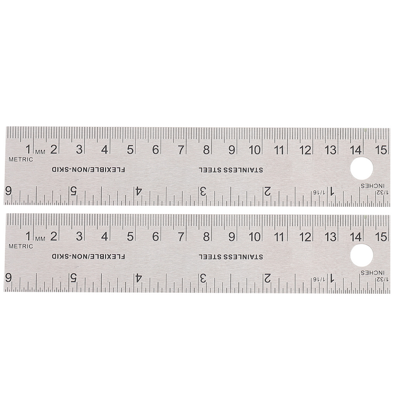 2 Pcs Cork Stationery Flexible Long-lasting Measuring Ruler Measurement Corked Flexible Long-lasting Measuring Ruler