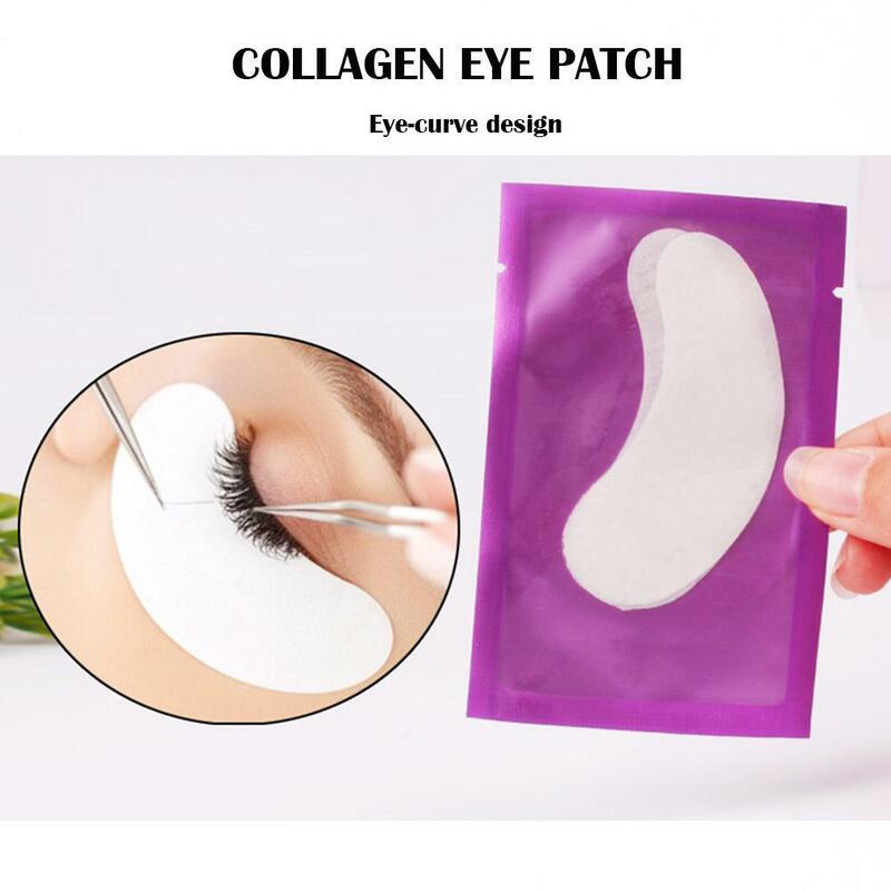 1คู่ขนตา Pad เจลแพทช์ Grafted ภายใต้ขนตา Eye Patch สำหรับ Eyelash Extension กระดาษสติกเกอร์แต่งหน้าเครื่องมือ