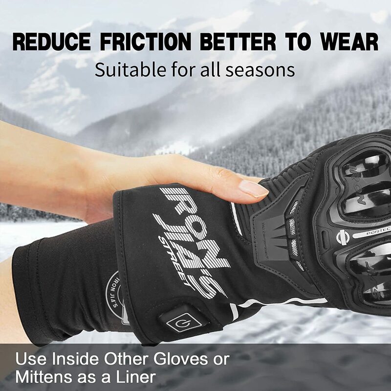 IRON JIA'S Motorcycle Gloves Liners Riding Driving Breathable Lightweight Motorbike Moto Absorb Sweat Motocross Gloves Liners